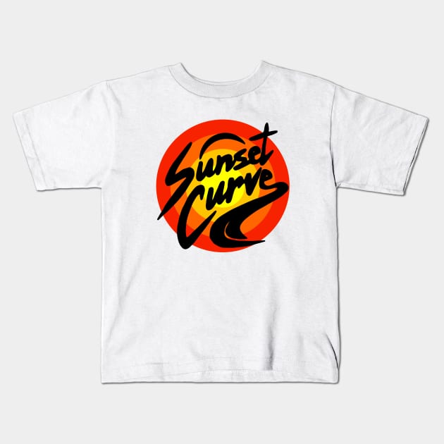 sunset curve Julie and the phantoms Kids T-Shirt by yazriltri_dsgn